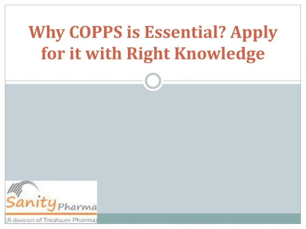 What is Copps? and get the right knowledge about that