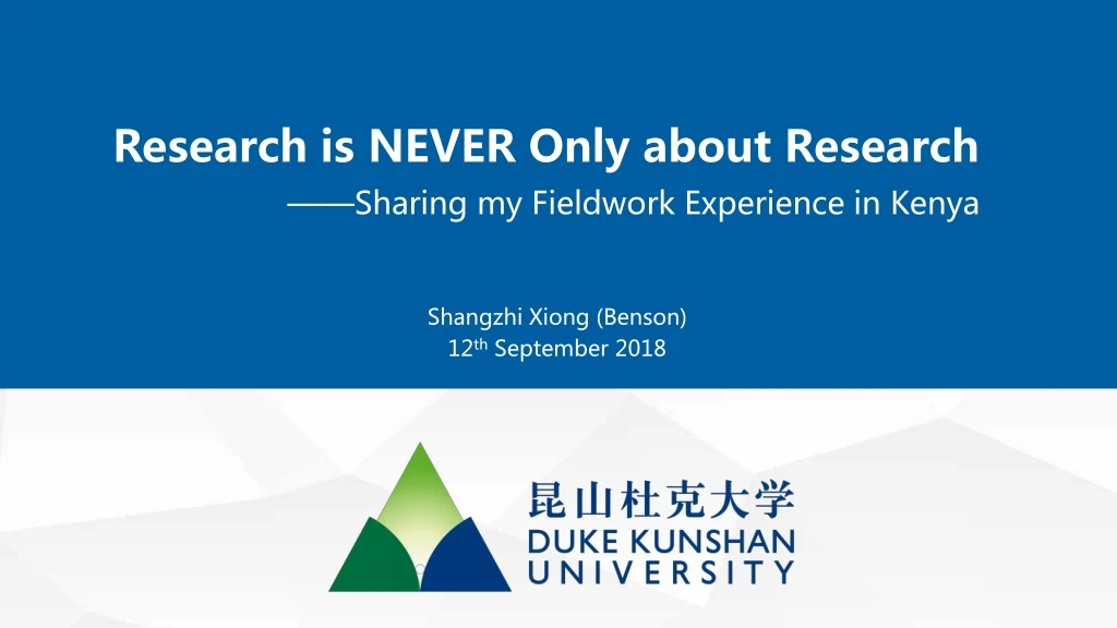 research is never only about research sharing
