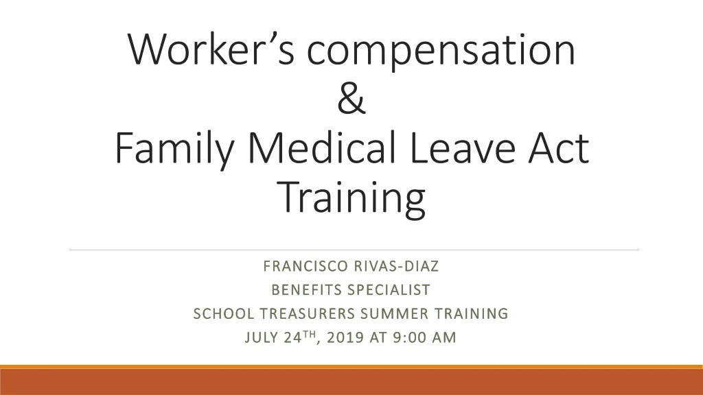 worker s compensation family medical leave act training