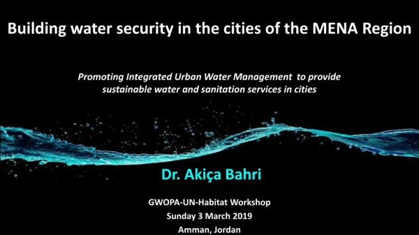 Building water security in the cities of the MENA Region
