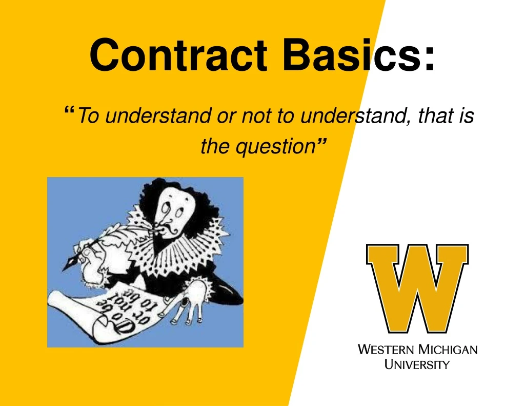 contract basics to understand or not to understand that is the question