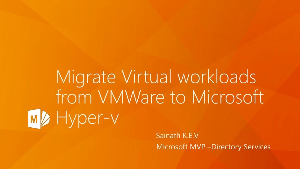 migrate virtual workloads from vmware to microsoft hyper v