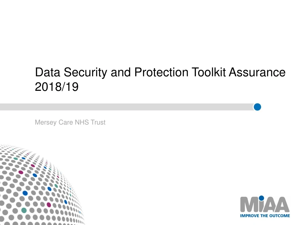 data security and protection toolkit assurance 2018 19