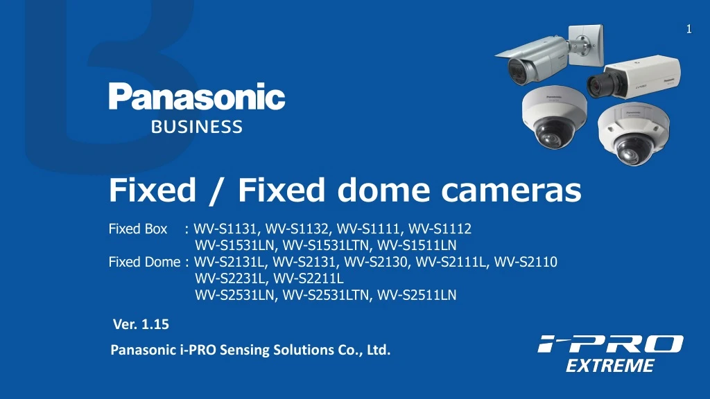 fixed fixed dome cameras