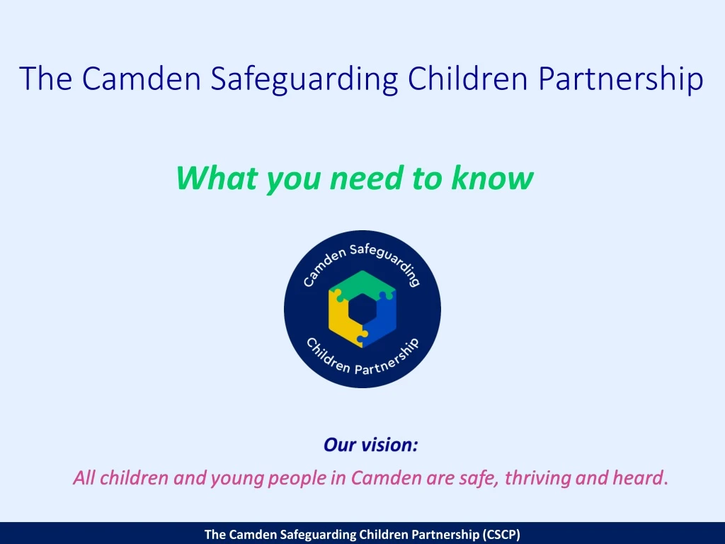 the camden safeguarding children partnership
