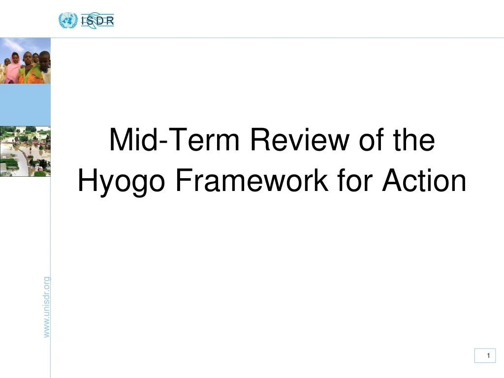 mid term review of the hyogo framework for action