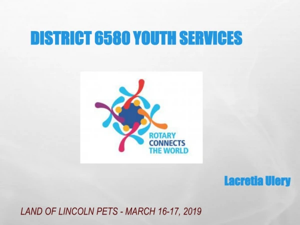 District 6580 Youth Services