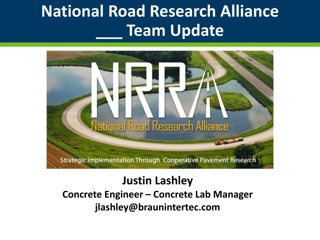 national road research alliance team update