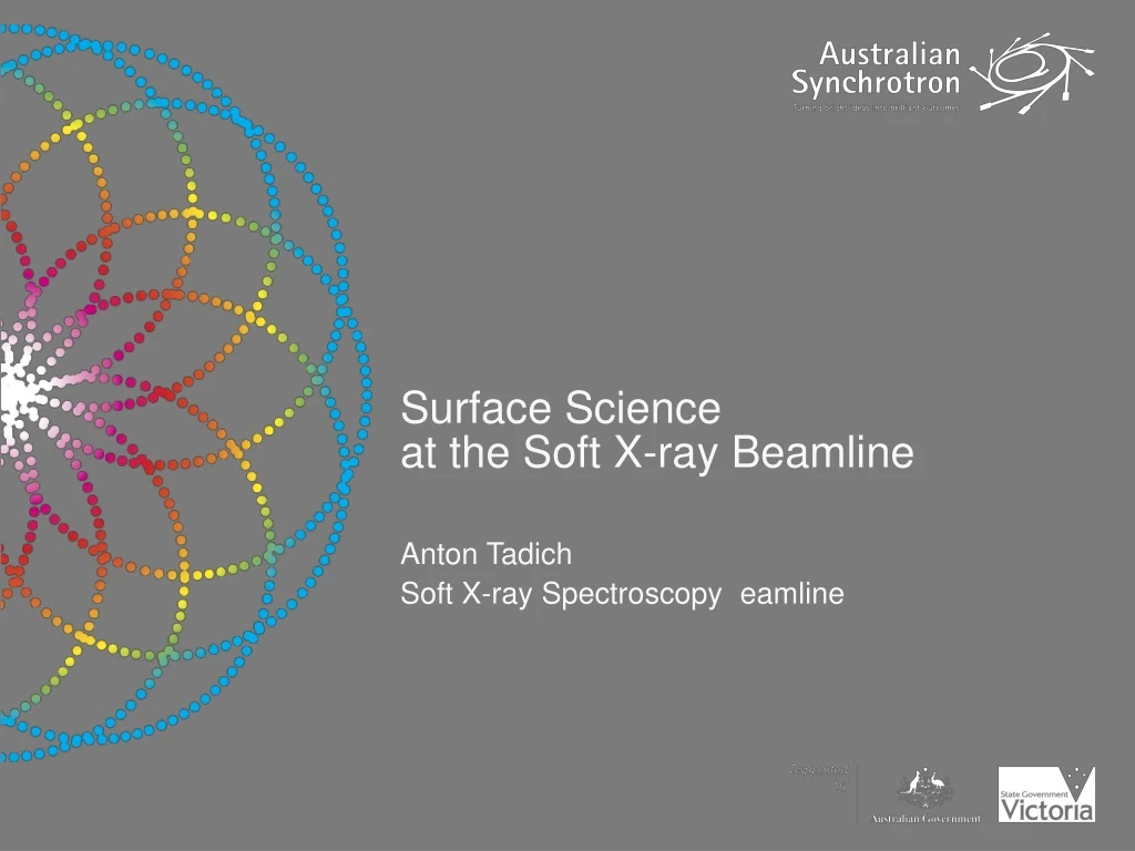 surface science at the soft x ray beamline