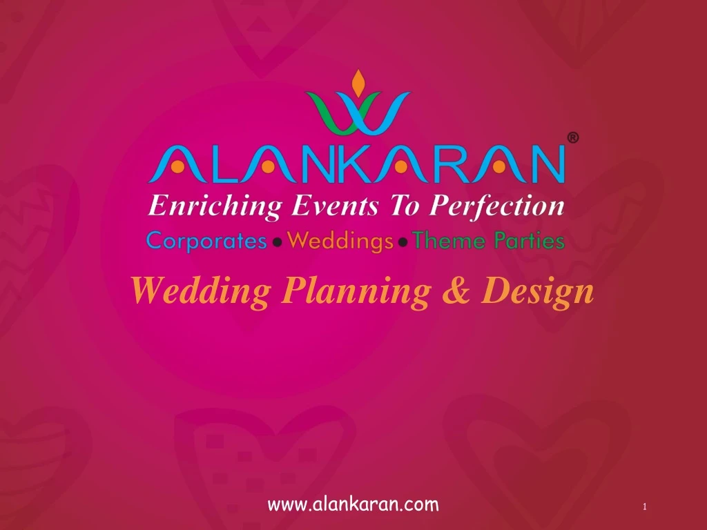 wedding planning design