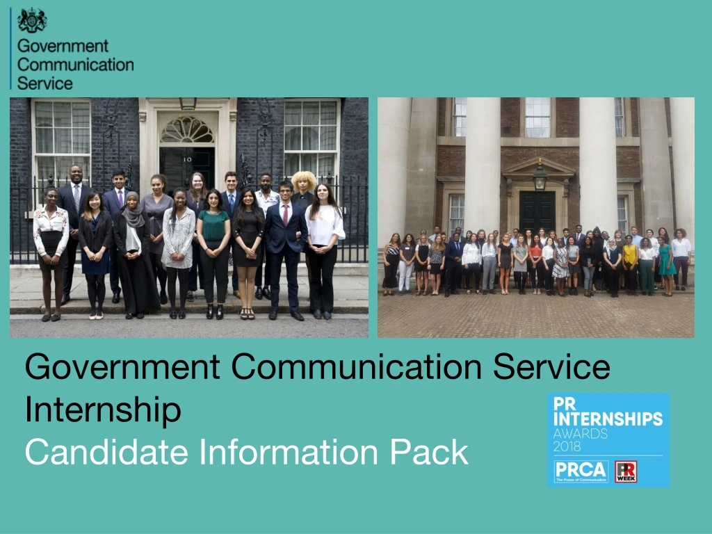 government communication service internship candidate information pack