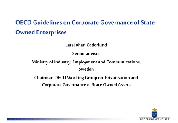 OECD Guidelines on Corporate Governance of State Owned Enterprises