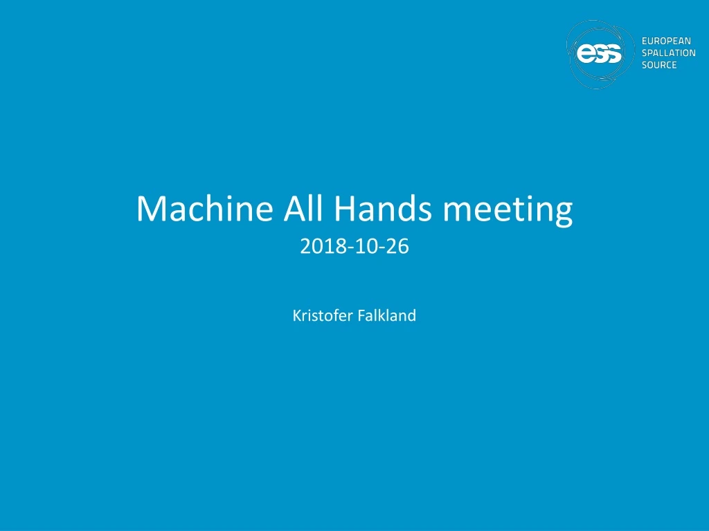 machine all hands meeting 2018 10 26
