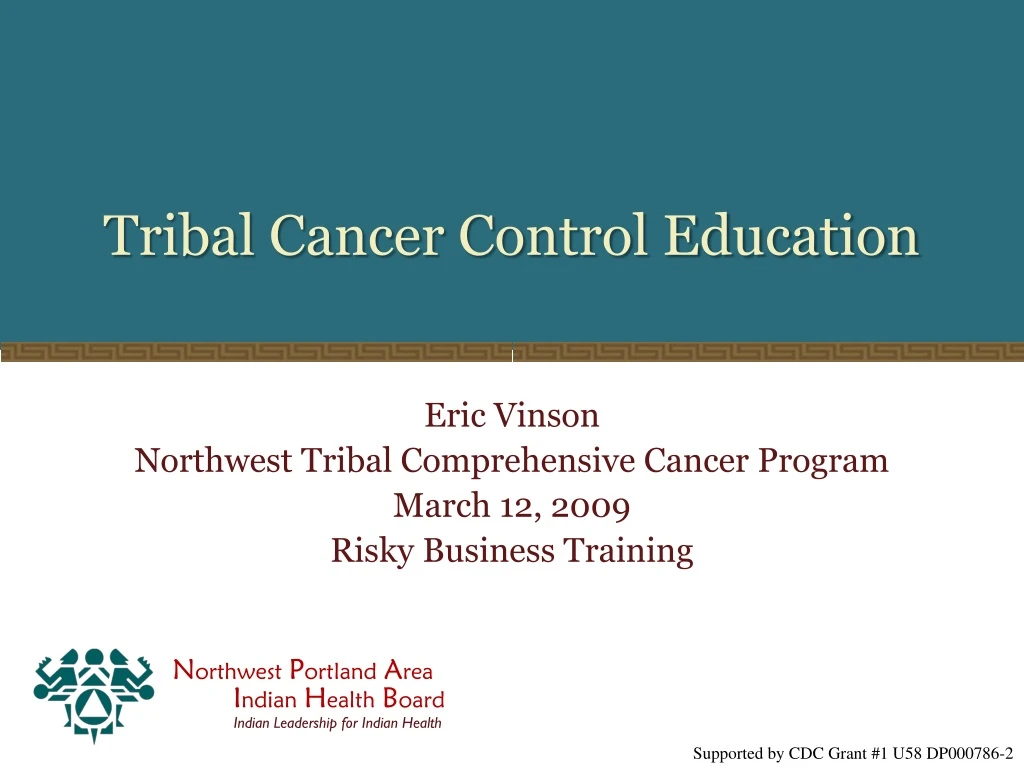 tribal cancer control education