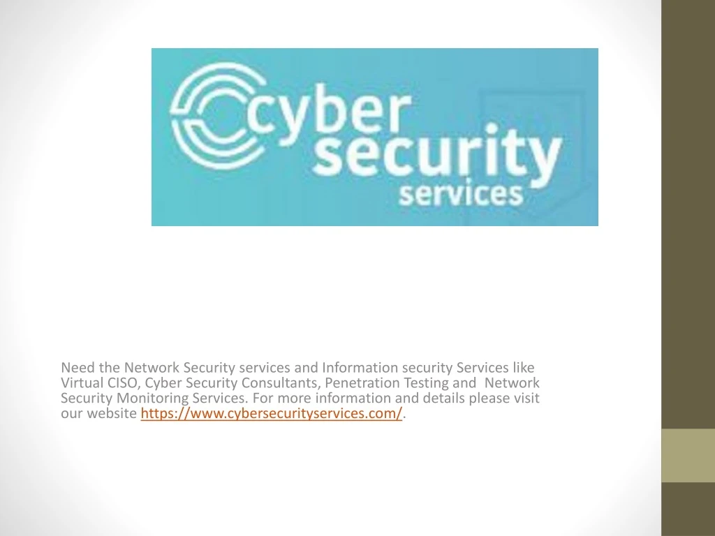 need the network security services