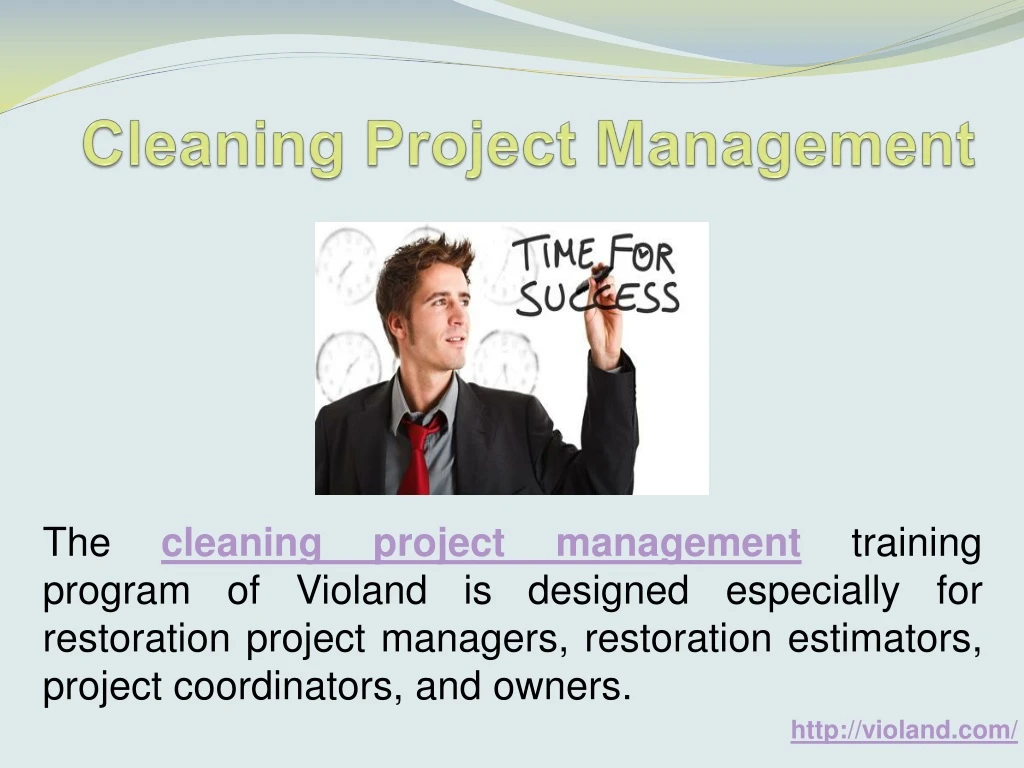 cleaning project management