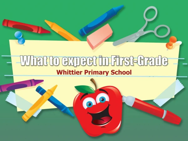 What to expect in First-Grade