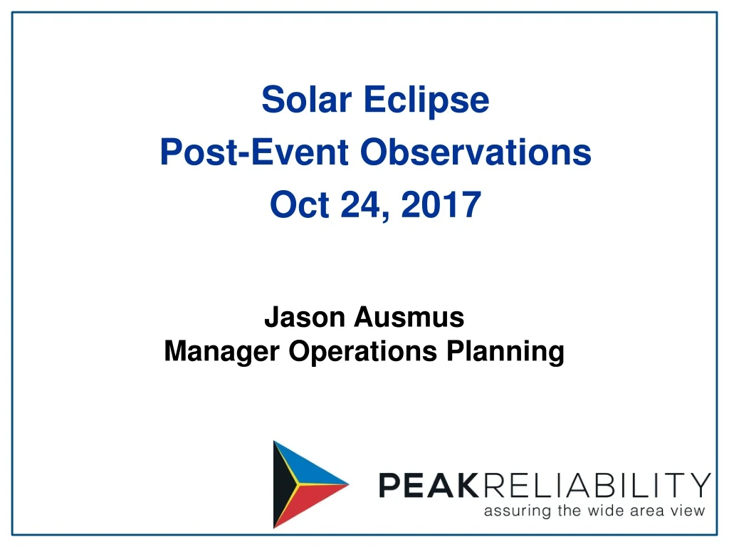 solar eclipse post event observations oct 24 2017