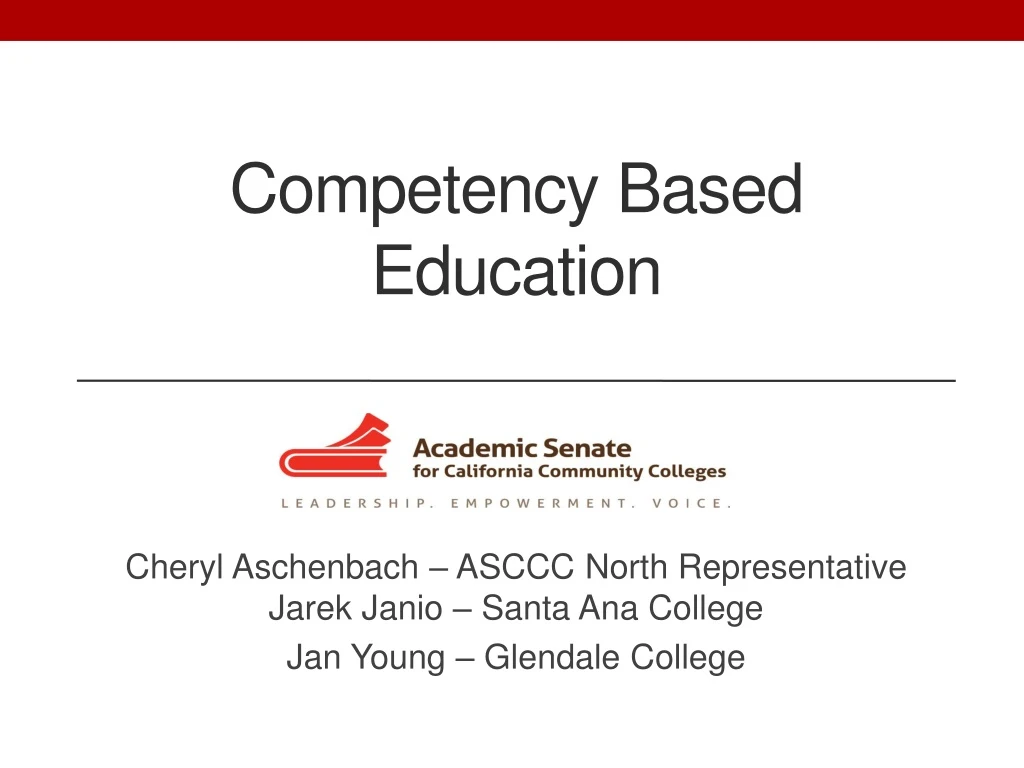 competency based education