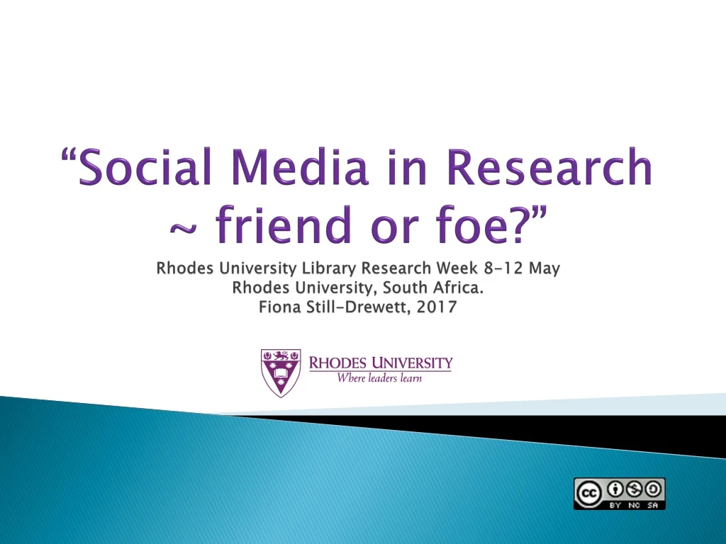 social media in research friend or foe rhodes