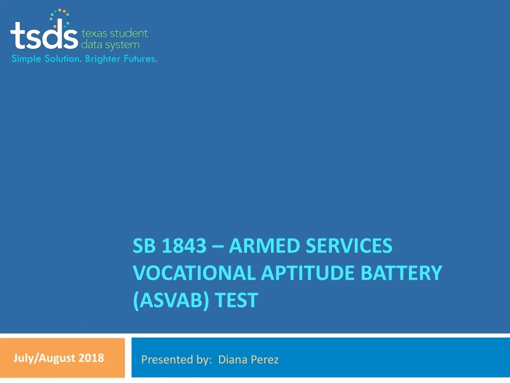 sb 1843 armed services vocational aptitude battery asvab test