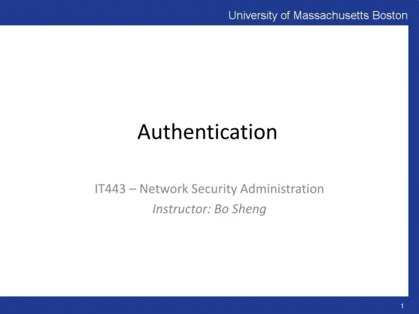 Authentication