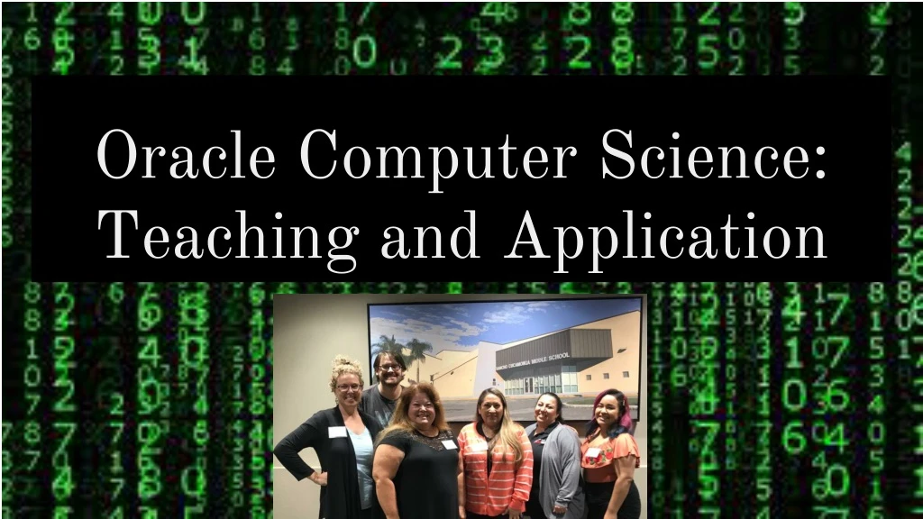 oracle computer science teaching and application