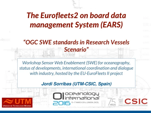 The Eurofleets2 on board data management System (EARS)