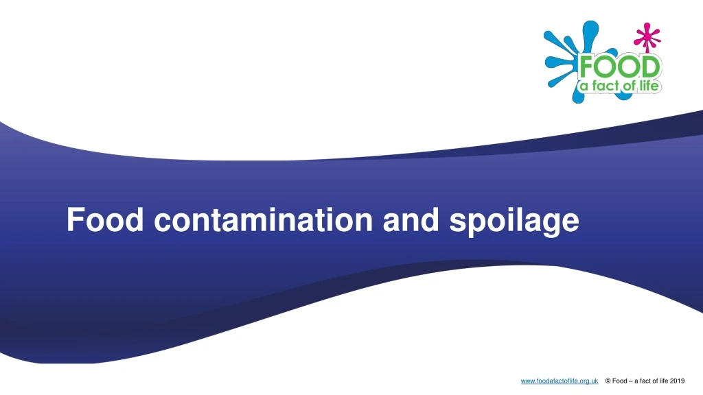 food contamination and spoilage