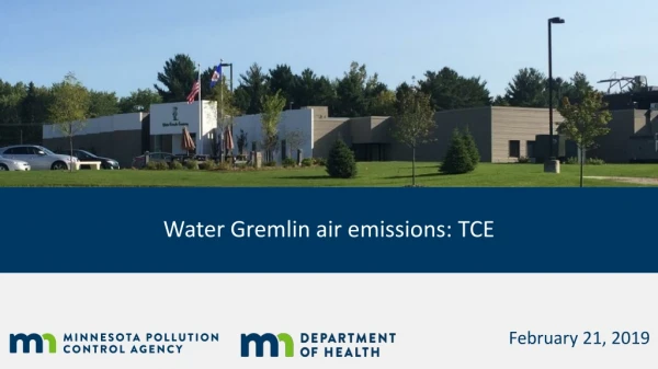 Water Gremlin air emissions: TCE