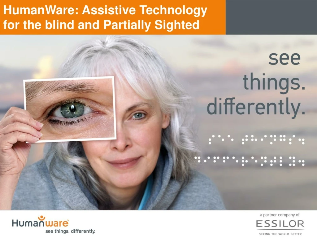 humanware assistive technology for the blind and partially sighted