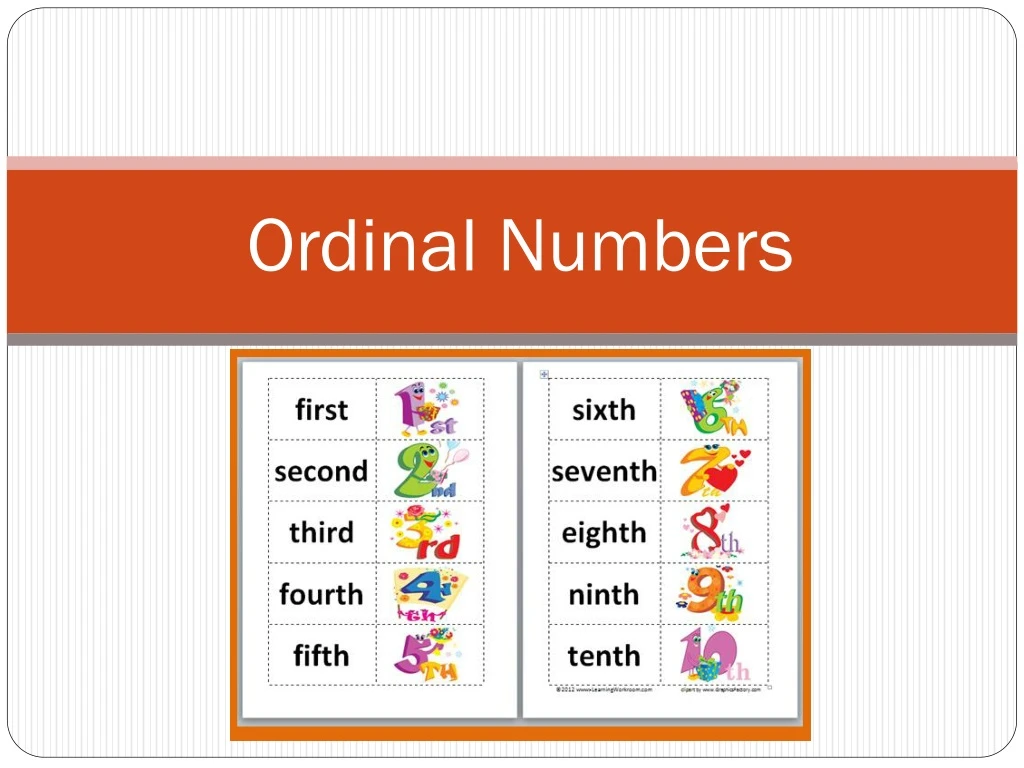 ordinal numbers