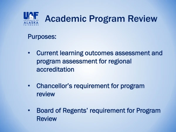 Academic Program Review