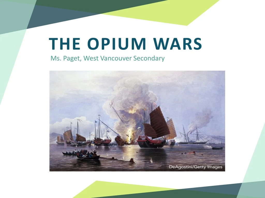 the opium wars