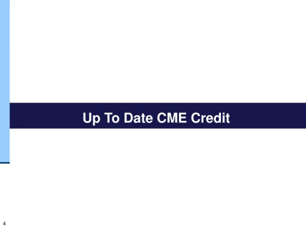 Up To Date CME Credit
