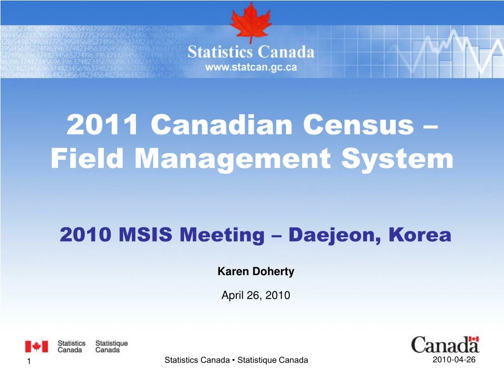 2011 canadian census field management system