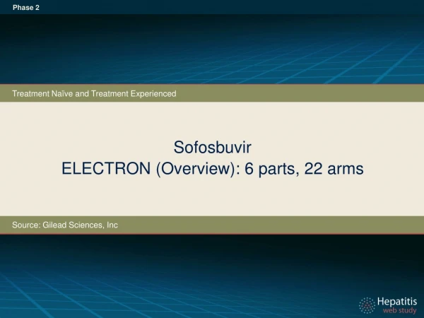 Sofosbuvir ELECTRON (Overview): 6 parts, 22 arms