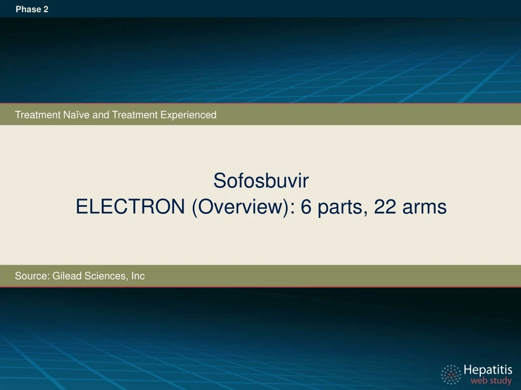 sofosbuvir electron overview 6 parts 22 arms