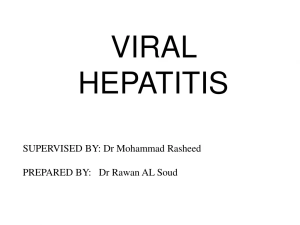 VIRAL HEPATITIS