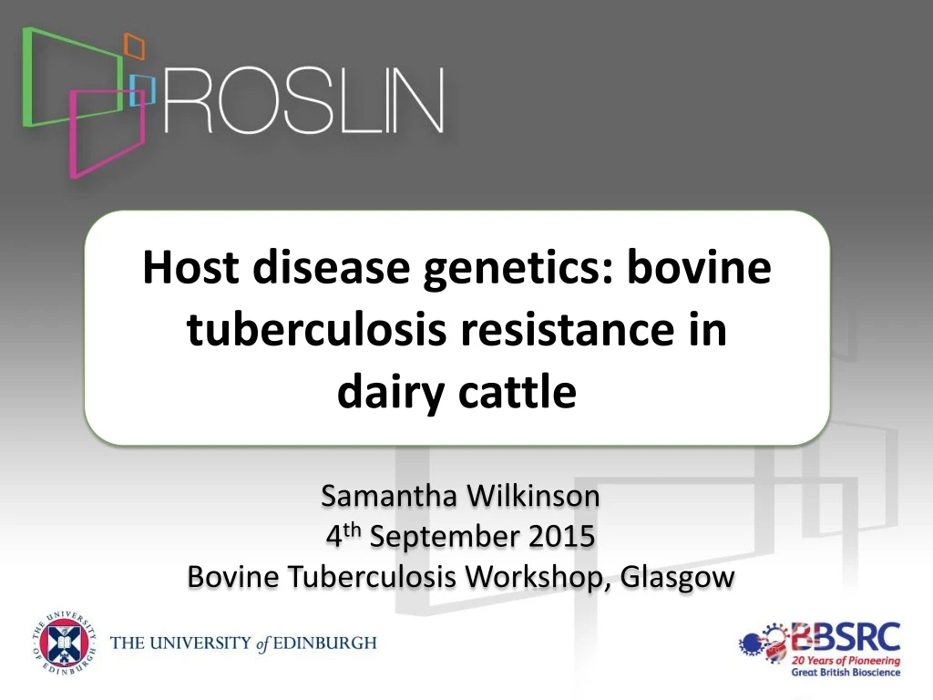 host disease genetics bovine tuberculosis