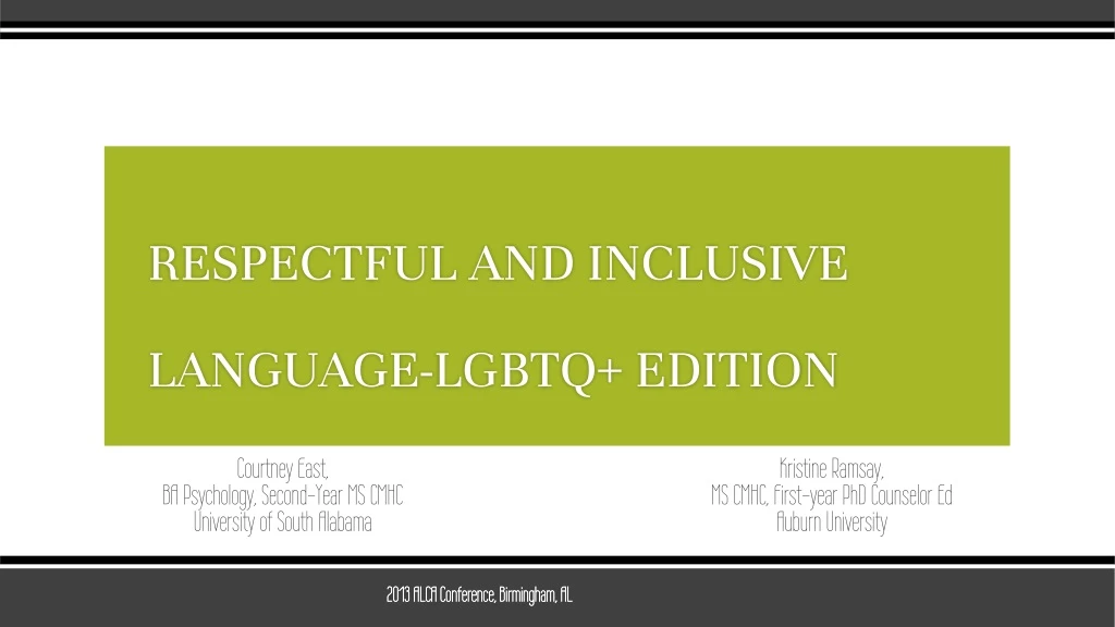 respectful and inclusive language lgbtq edition