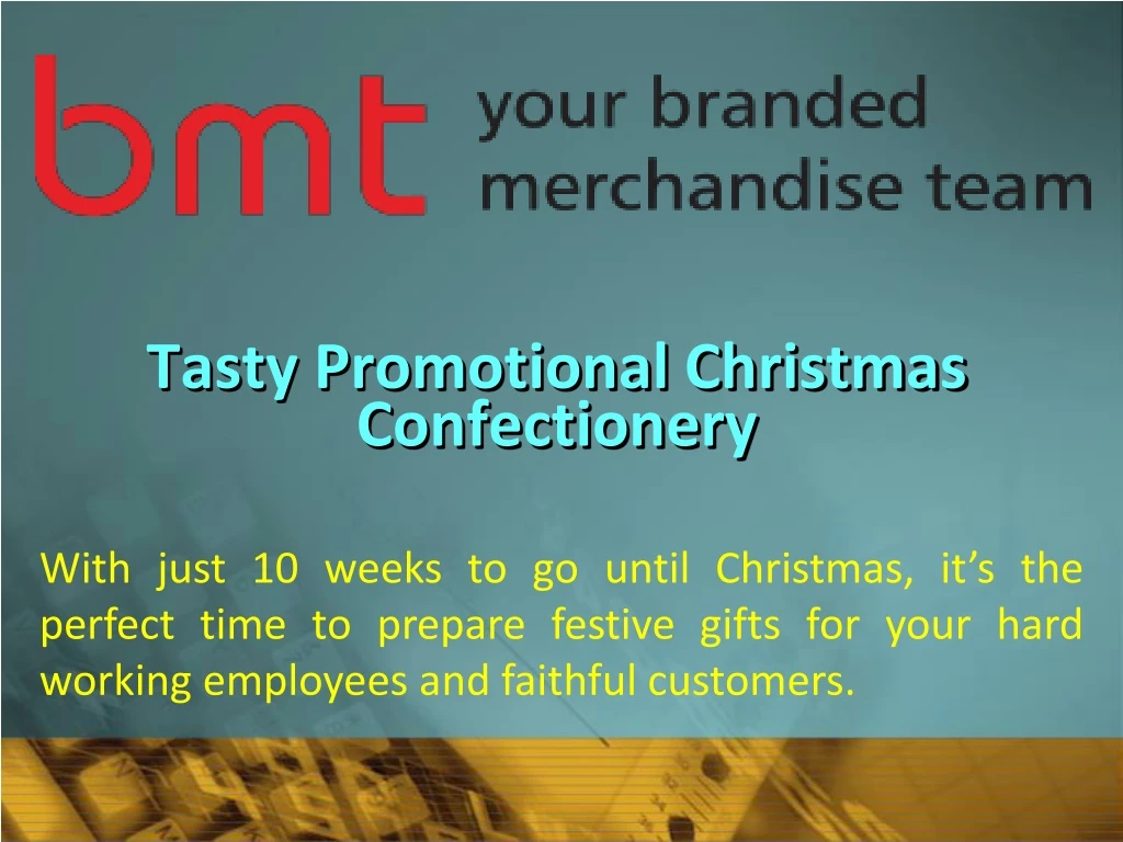 tasty promotional christmas confectionery