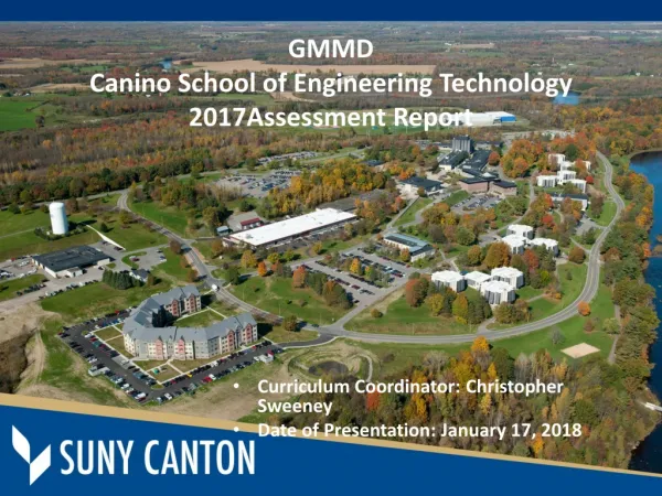 GMMD Canino School of Engineering Technology 2017Assessment Report