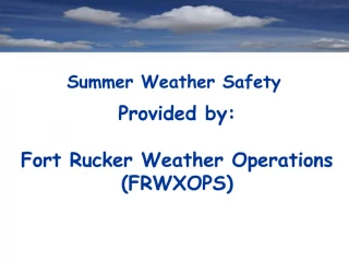 Summer Weather Safety - slide 1