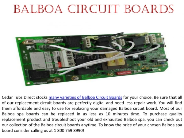 Completely Digital Balboa Circuit Boards
