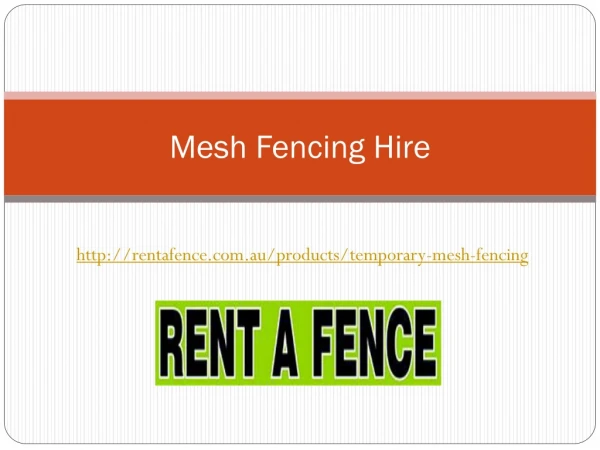 mesh fencing hire