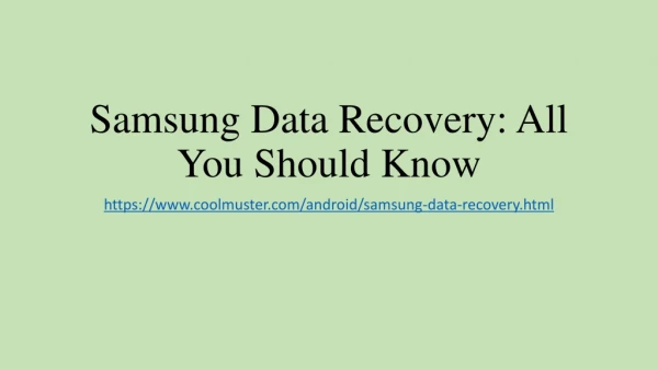 Full Guide on Samsung Data Recovery [Updated]