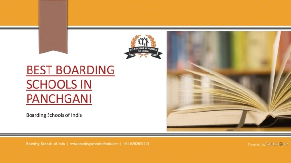 List of Boarding Schools in Panchgani