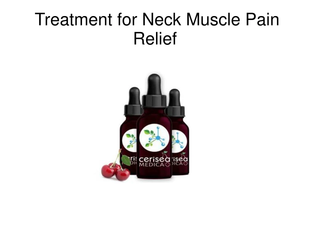 treatment for neck muscle pain relief