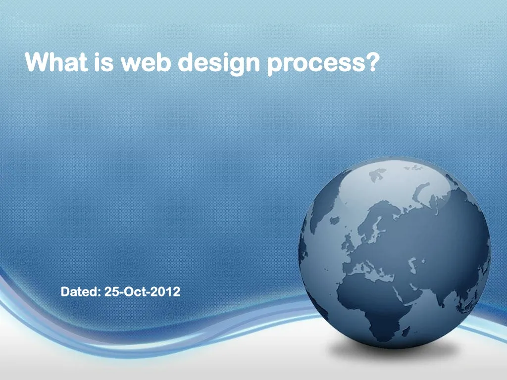 what is web design process